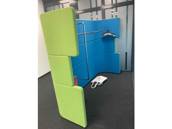 Acoustic wall coat rack