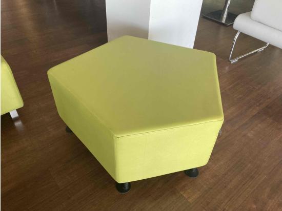 Green sofa without backrest 92