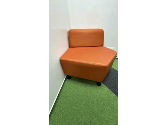 Orange sofa 90 x 85
