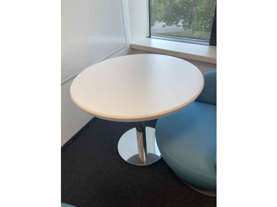 White round low table ⌀ 80 cm