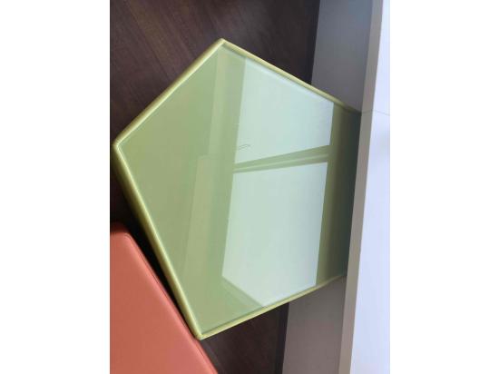 Glass table green