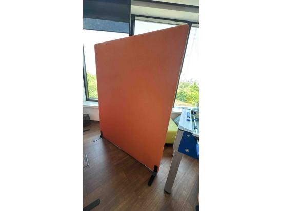 Orange freestanding panel