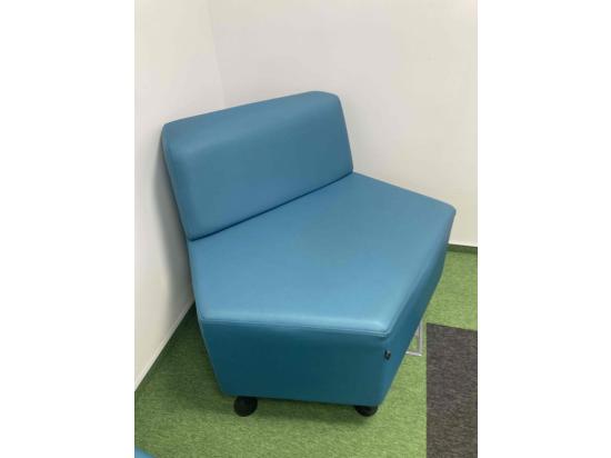 Blue sofa 89 x 90