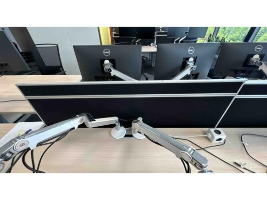 Black inter-desk panel