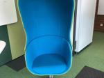 Armchair large blue
