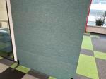 Blue freestanding panel