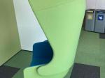 Armchair large blue