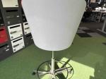 Grey hocker on wheels