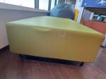 Green backless sofa 121