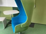 Armchair large blue