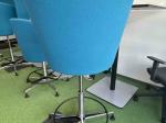 Blue hocker on wheels