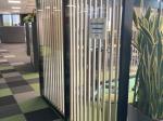 Free-standing glazed panel