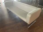 Grey sofa with armrests