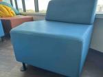 Blue sofa 88 x 83