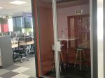 Small glazed acoustic booth
