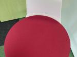 Hocker pink and white