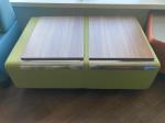 Sofa-table green with overlay