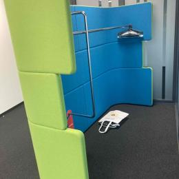 Acoustic wall coat rack