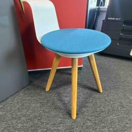 Blue and white chair