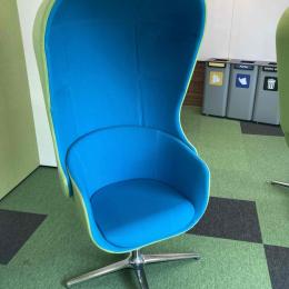 Armchair large blue