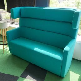 Blue high sofa