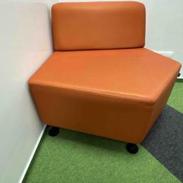 Orange sofa 90 x 85