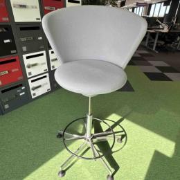 Grey hocker on wheels