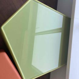 Glass table green
