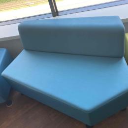 Blue sofa 138 x 83