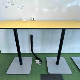 Yellow high table 180 cm