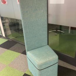 Blue highchair